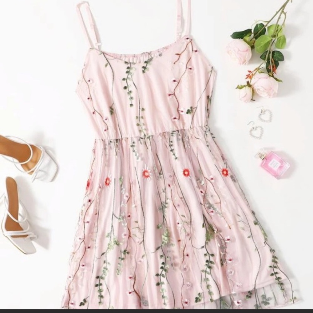 Pink Floral Dress